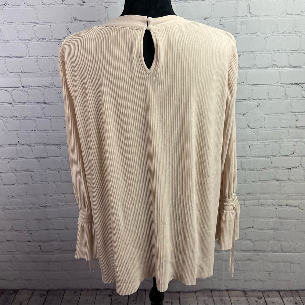 Alfani Pleated Rhinestone Blouse - Picture 3 of 9